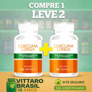 Curcuma Longa - Corpo Saudável e Imunidade em Dia - 10% de Desconto no Pix