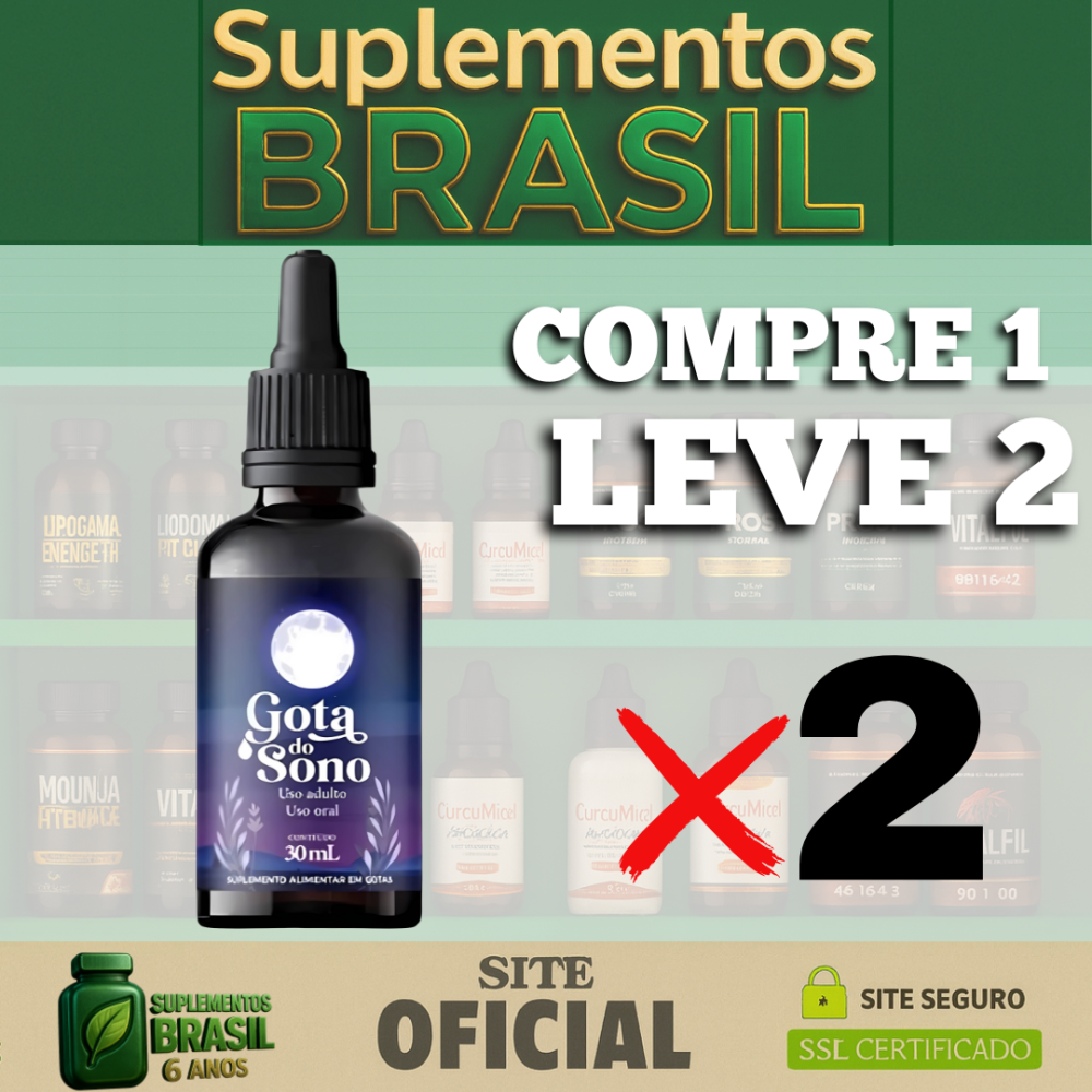 Gota do Sono - Noites Tranquilas Todos os Dias - 10% de Desconto no Pix