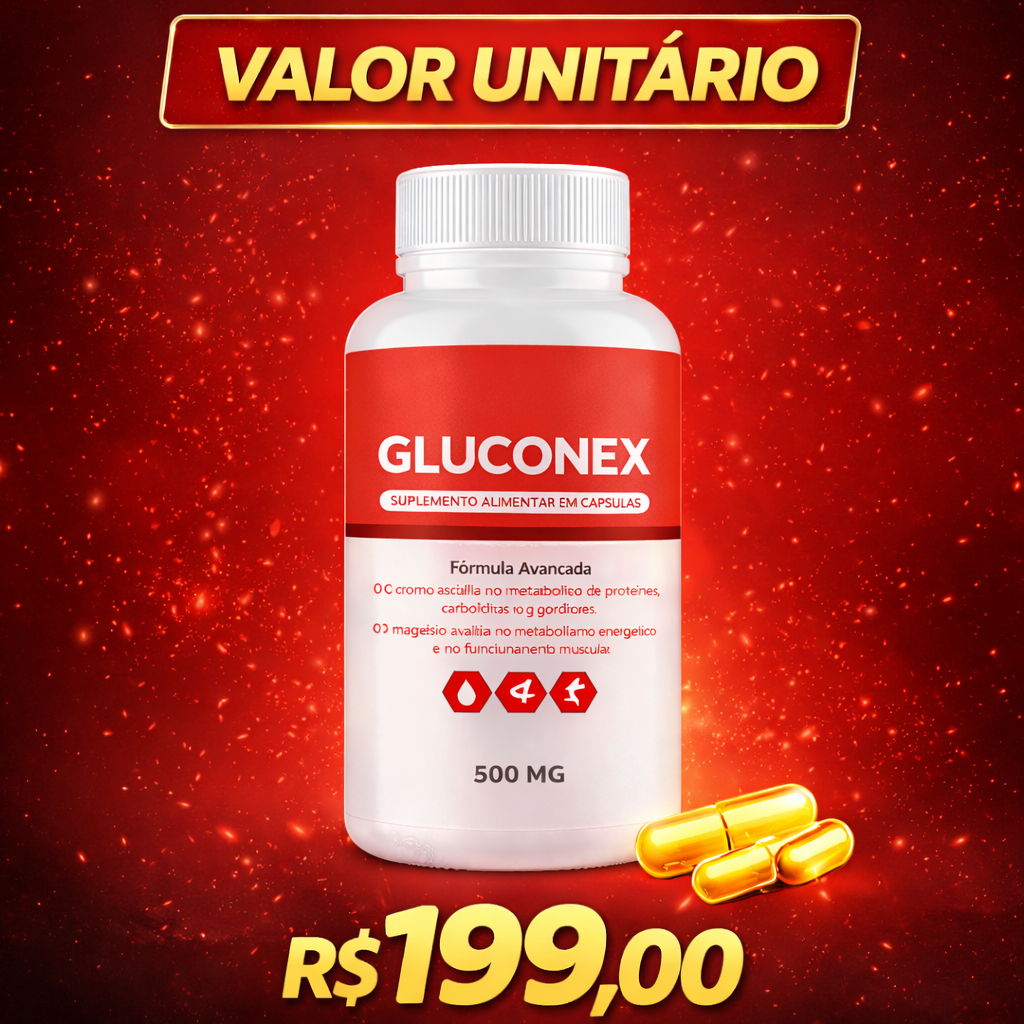 Gluconex – Suplemento Alimentar em Cápsulas | 500 mg